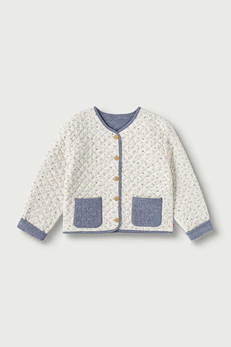 Levi's giacca corta per bambini con cotone FLORAL AOP JACKET W DENIM beige 4ER579