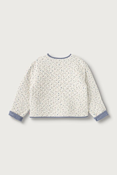 Levi's коротка куртка дитяча з бавовною FLORAL AOP JACKET W DENIM — фото 2