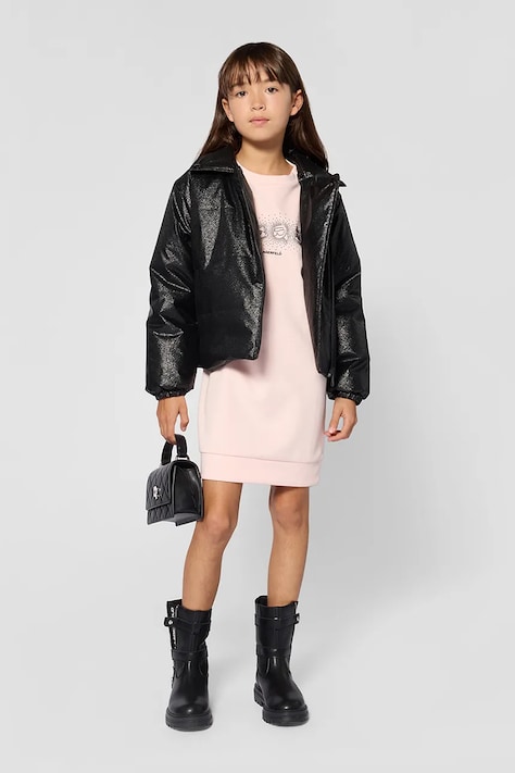 Karl Lagerfeld Капитонирано яке за деца черно Z31356