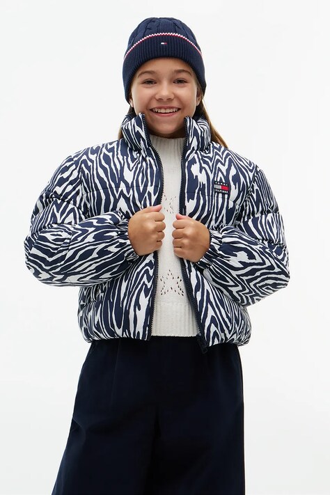 Tommy Hilfiger Kurtka dwustronna dziecięca granatowa KG0KG09588
