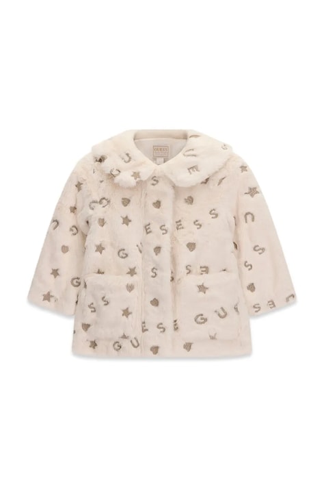 Guess Kurtka dziecięca beżowa K6BL06 W3968