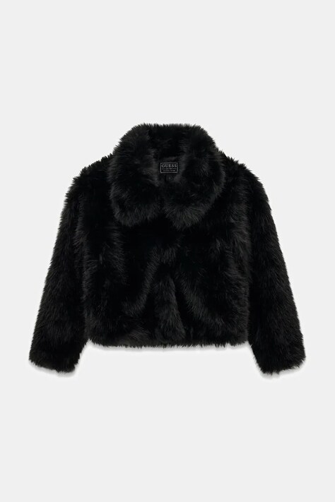 Guess Krótka kurtka dziecięca czarna J6BL06 W3998