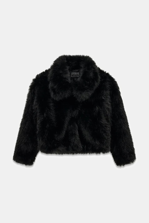 Guess Krótka kurtka dziecięca czarna J6BL06 W3998