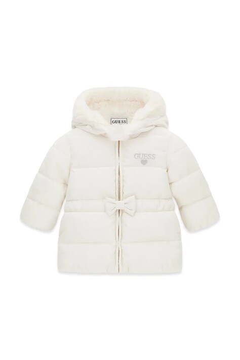Guess Kurtka pikowana dziecięca beżowa A6BL03 W4031