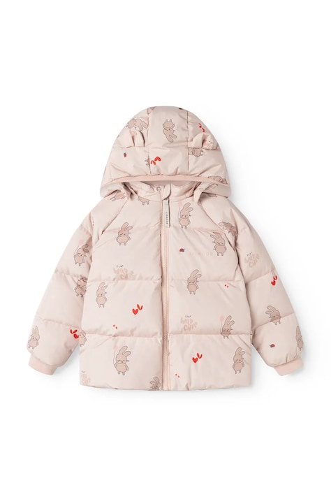 Liewood Kurtka puchowa dziecięca Polle Down Puffer Jacket różowa LW21046