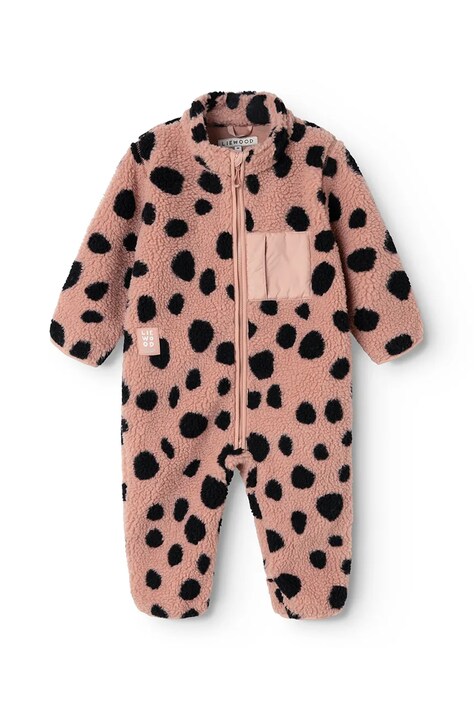 Liewood Kombinezon dziecięcy Nolano Pile Jumpsuit różowy LW20263
