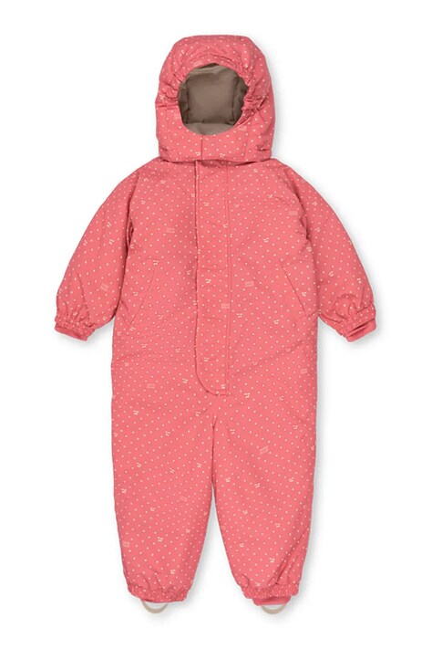 Konges Sløjd Kombinezon dziecięcy NOHR SNOWSUIT PRINT różowy KS105750