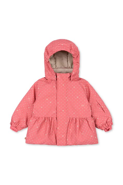 Konges Sløjd Kurtka dziecięca MISMOU FRILL JACKET różowa KS105741