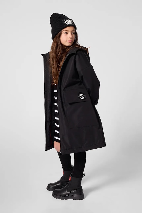 HUGO Parka za djecu crna G01285