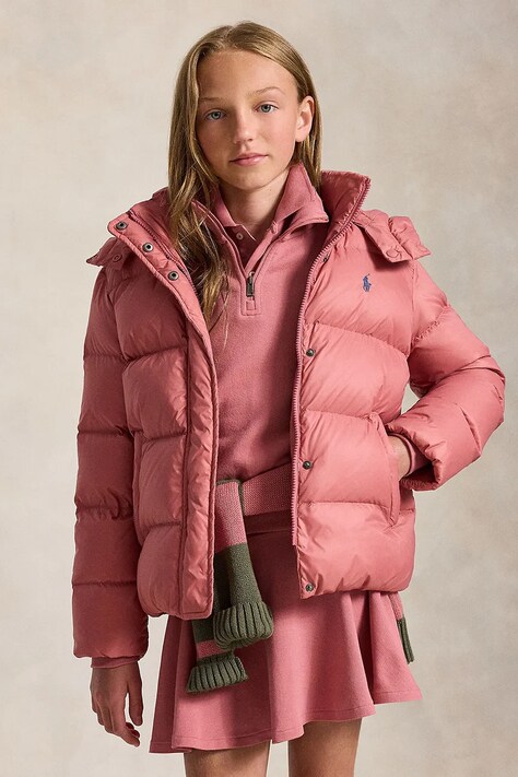 Polo Ralph Lauren Prošivena jakna za djecu roza 313970102501