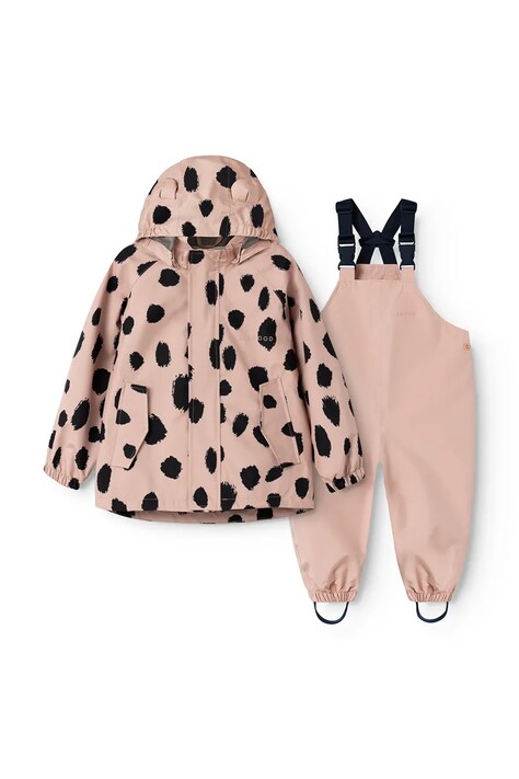 Liewood Niemowlęce Manu Rainwear Set różowe LW19910
