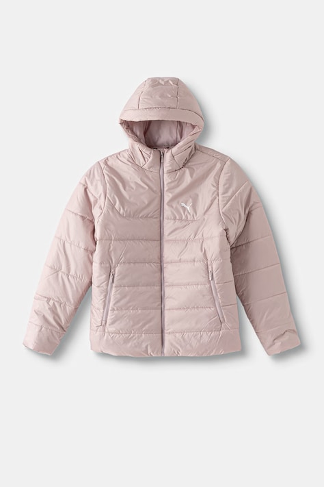 Puma kurtka pikowana dziecięca ESS Hooded Padded Jacket różowa 685226