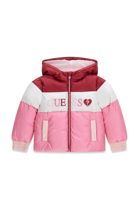 Guess kurtka dziecięca różowa K6YL01 W2576