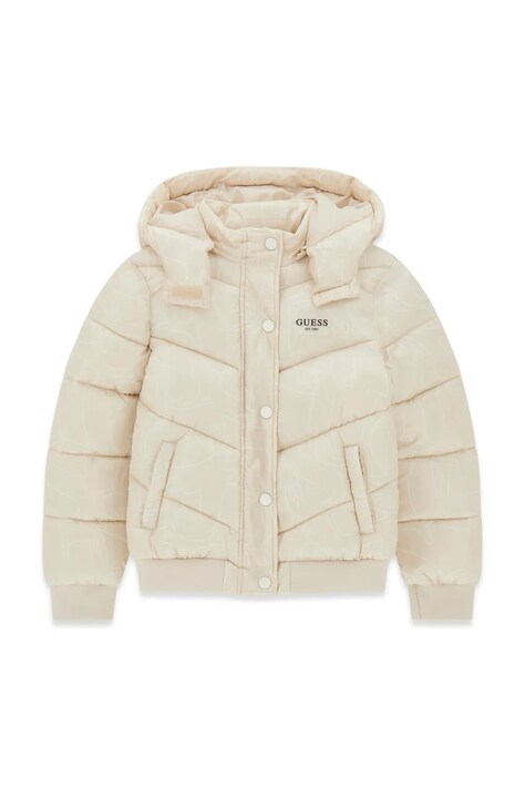Guess kurtka pikowana dziecięca beżowa J6YL01 W2607