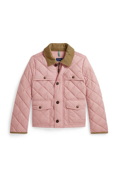 Polo Ralph Lauren κοντό παιδικό μπουφάν ροζ 313B18915001