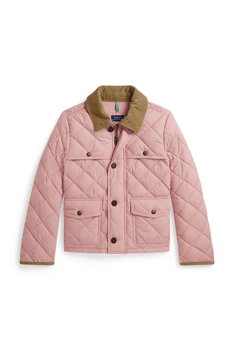 Polo Ralph Lauren κοντό παιδικό μπουφάν ροζ 313B18915001
