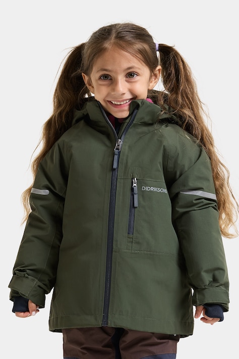 Didriksons Kurtka zimowa dziecięca FALKEN KIDS JKT 2 zielona 506307