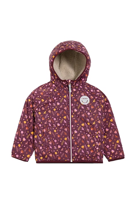 Viking Kids Kurtka dwustronna dziecięca Play Reversible Pile Jacket fioletowa 50.25035