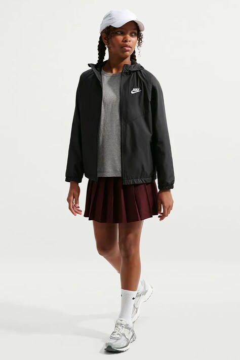 Nike Kurtka sportowa dziecięca Nike Sportswear Windrunner czarna IF2821