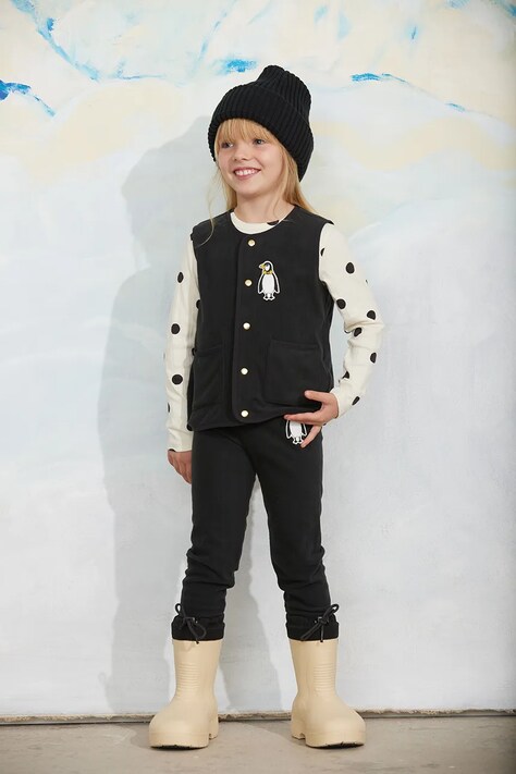 Mini Rodini безрукавка дитяча флісова Penguin — фото 5
