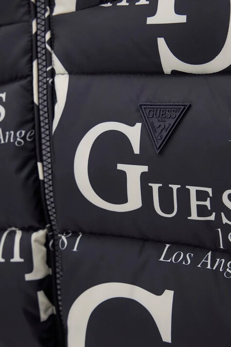 Guess Prošívaná bunda dětská námořnická modř H6BL05 W4160