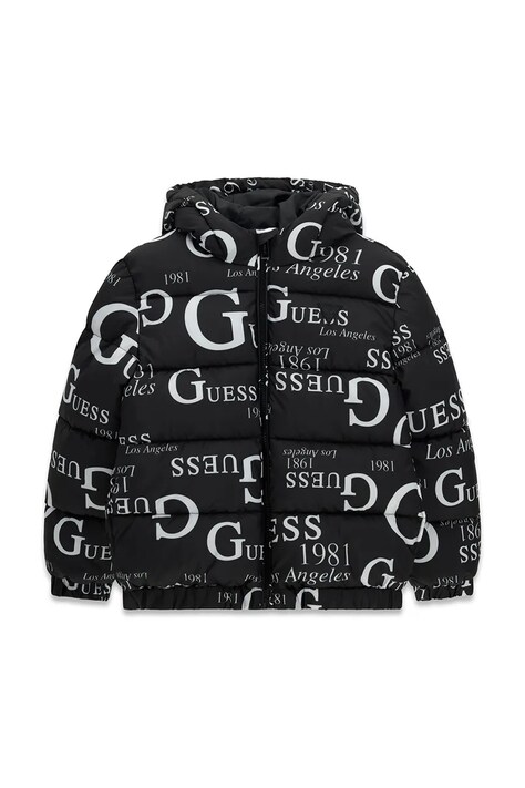 Guess Kurtka pikowana dziecięca czarna H6BL05 W4160