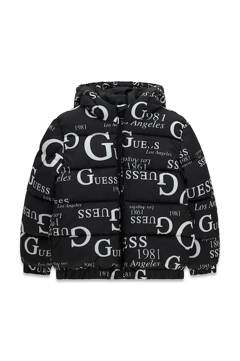 Guess Kurtka pikowana dziecięca czarna H6BL05 W4160