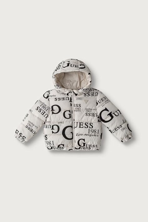 Guess Kurtka pikowana dziecięca beżowa H6BL03 W4100