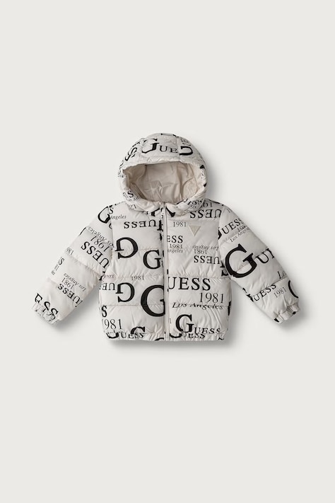Guess Kurtka pikowana dziecięca beżowa H6BL03 W4100