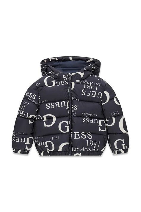 Guess Kurtka pikowana dziecięca granatowa H6BL03 W4100