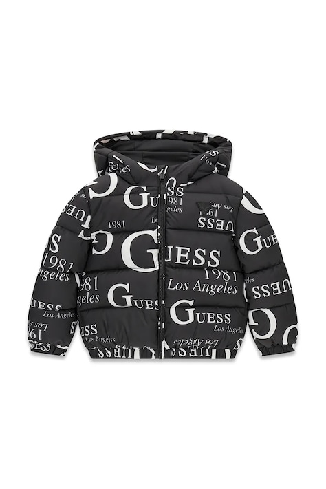 Guess Kurtka pikowana dziecięca czarna H6BL03 W4100
