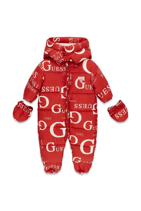 Guess Kombinezon dziecięcy czerwony H6BG02 W4053