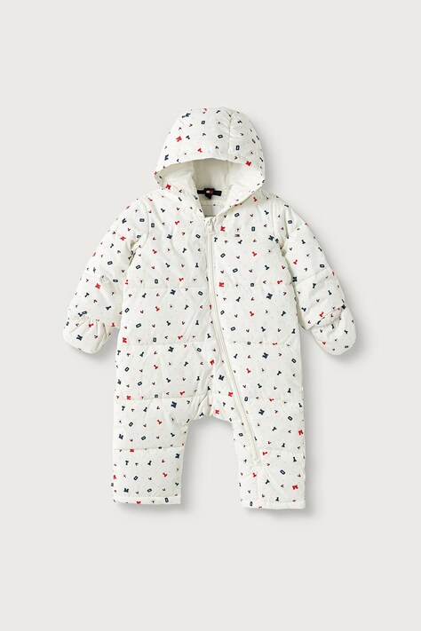 Tommy Hilfiger Salopetă pentru copii albă KN0KN02314