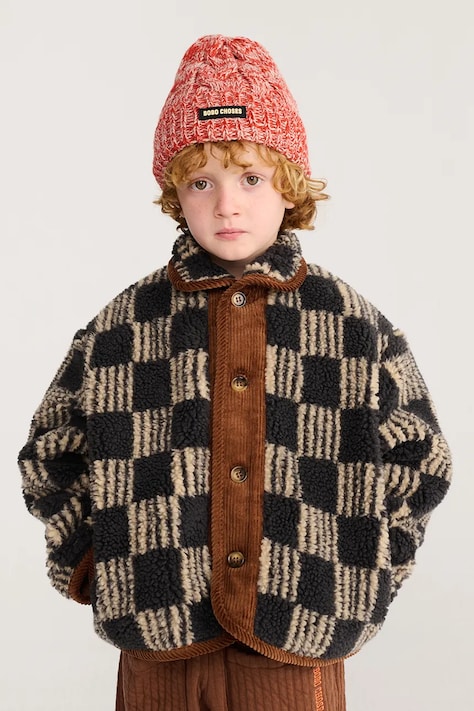 Bobo Choses Kurtka dziecięca Almost Moiré szara B226AC094