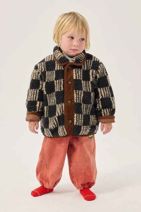 Bobo Choses Kurtka dziecięca Almost Moiré szara B226AB091