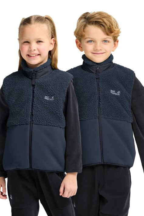 Jack Wolfskin Bezrękawnik dziecięcy polarowy ICE CURL granatowy A66238