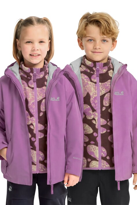 Jack Wolfskin Kurtka 3w1 ICELAND 3IN1 PRINT fioletowa A66161