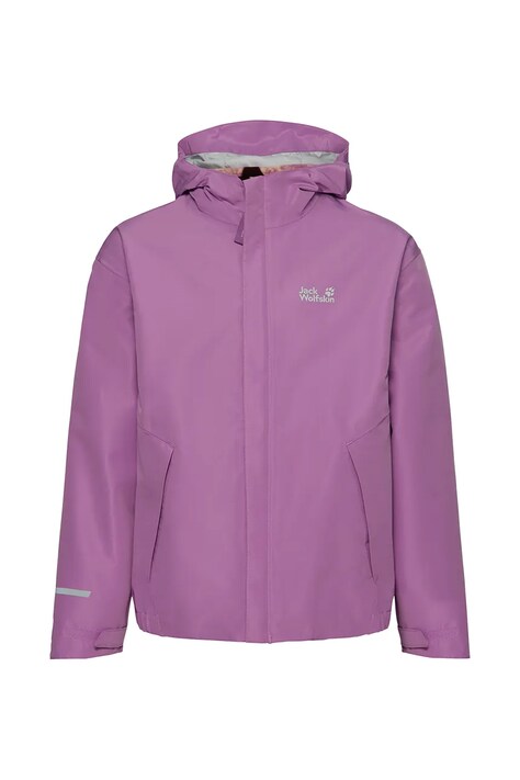 Jack Wolfskin Kurtka 3w1 dziecięca ICELAND 3IN1 PRINT fioletowa A66161