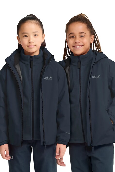 Jack Wolfskin Kurtka 3w1 ICELAND 3IN1 granatowa A66160