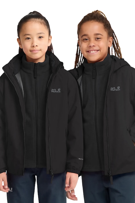 Jack Wolfskin Kurtka 3w1 ICELAND 3IN1 czarna A66160