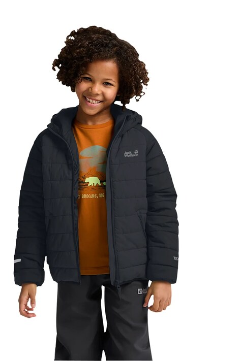 Jack Wolfskin Kurtka dziecięca ZENON czarna A65455