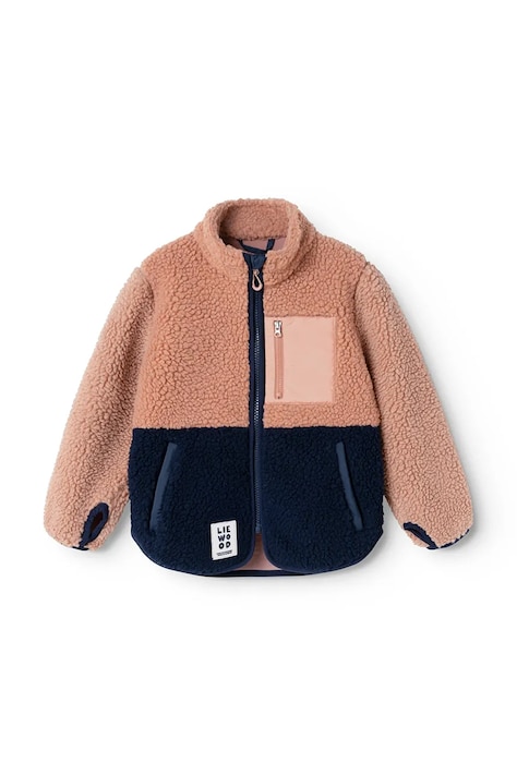 Liewood Kurtka dziecięca Nolan Pile Jacket różowa LW21048