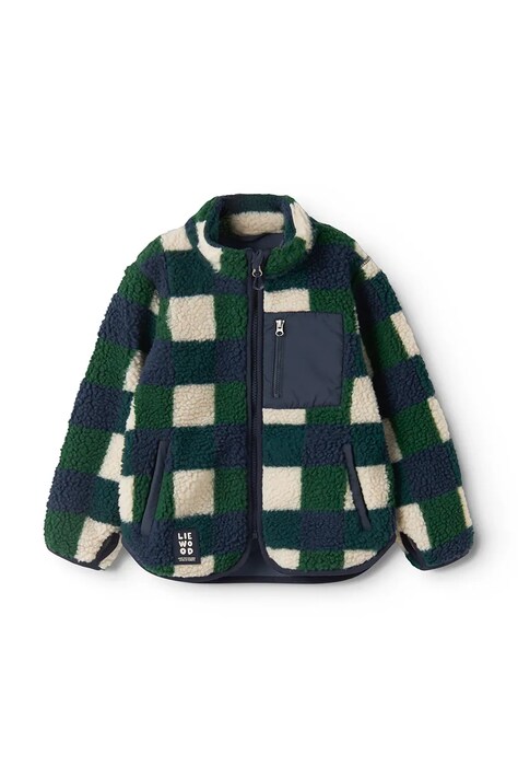 Liewood Kurtka dziecięca Nolan Pile Jacket zielona LW21048