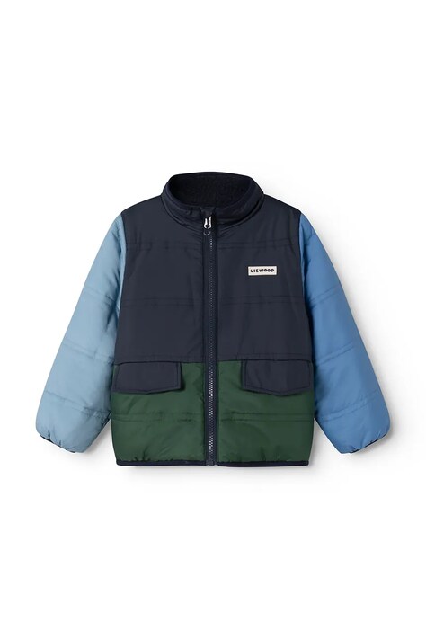 Liewood Kurtka dwustronna dziecięca Franka Reversible Jacket granatowa LW20890