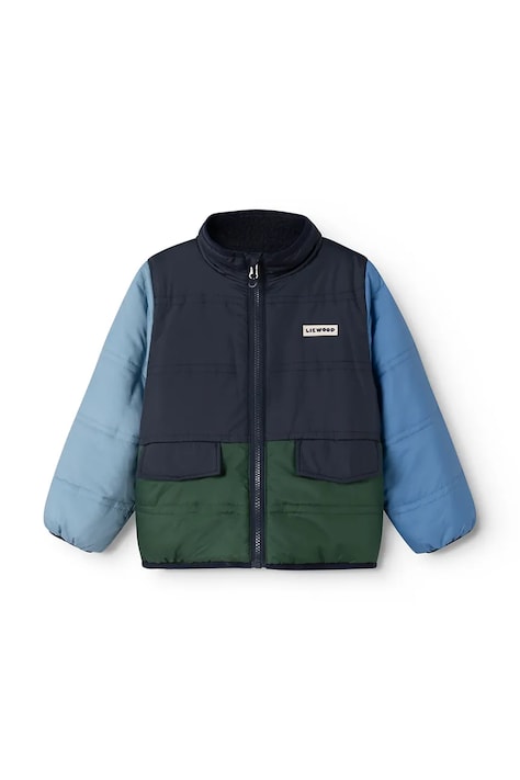 Liewood Kurtka dwustronna dziecięca Franka Reversible Jacket granatowa LW20890
