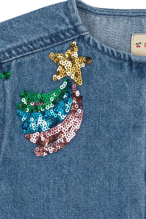 Konges Sløjd джинсова куртка дитяча бавовняна MAGOT SEQUIN DENIM JACKET GOTS — фото 3