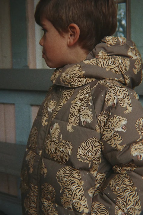 Konges Sløjd Kurtka dziecięca NUKA JACKET GRS brązowa KS105752
