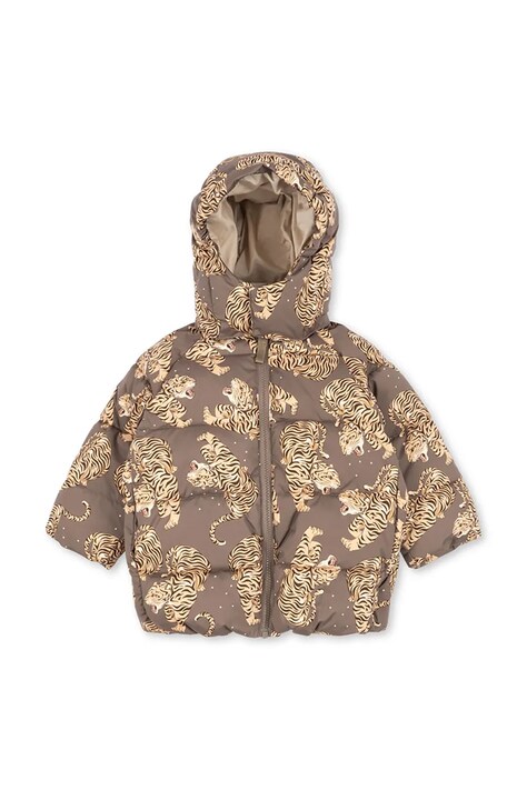 Konges Sløjd Kurtka dziecięca NUKA JACKET GRS brązowa KS105752