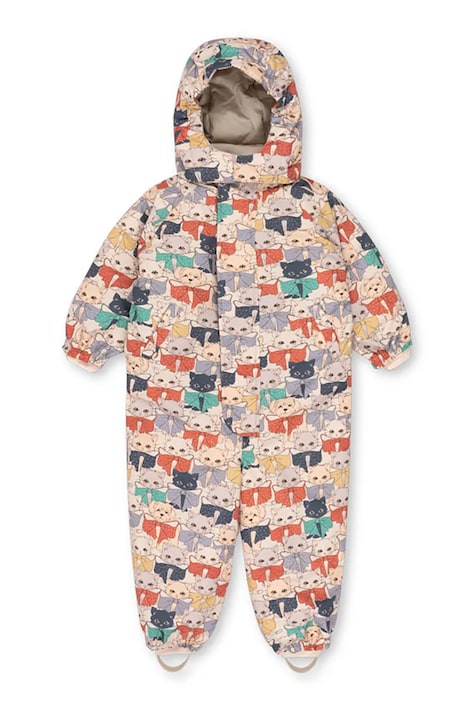 Konges Sløjd Kombinezon dziecięcy NOHR SNOWSUIT PRINT beżowy KS105750