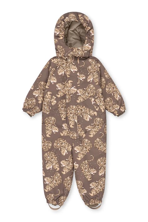 Konges Sløjd Salopetă pentru copii NOHR SNOWSUIT PRINT maro KS105750